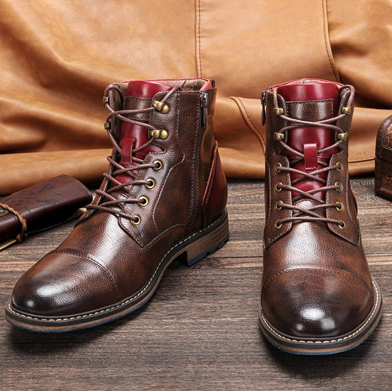 Boots aus Leder im Oxford-Stil für Herren