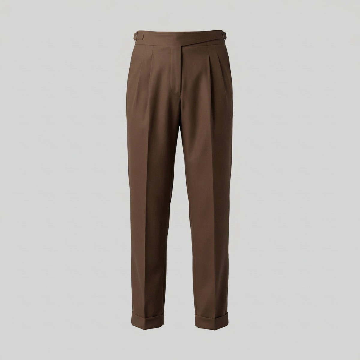 Bundfaltenhose mit geradem Bein und Knöchellänge für Herren