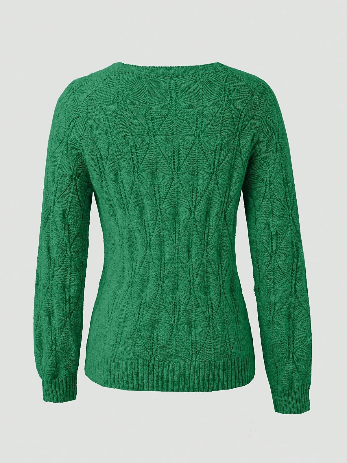 Cardigan mit Wellenmuster und Perlenknöpfen für Damen