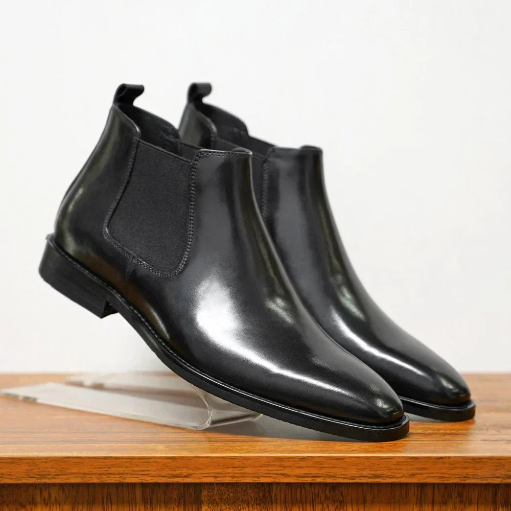 Chelsea Boots aus Leder mit elastischen Seiten für Herren