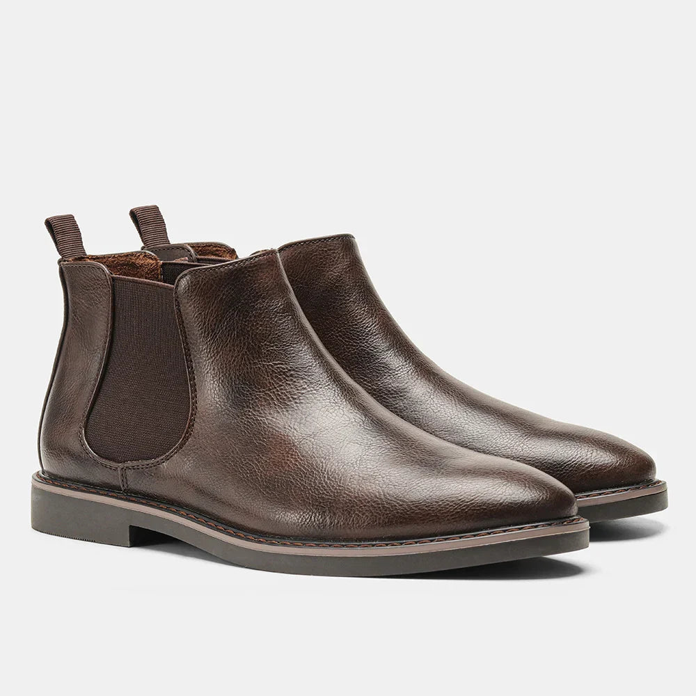 Chelsea Boots mit elastischem Seitenteil und Gummisohle für Herren