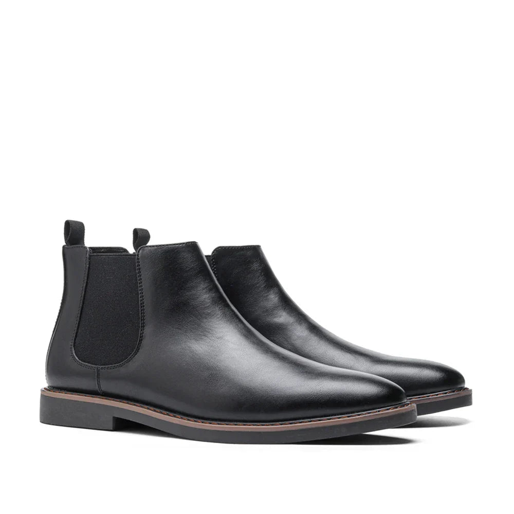 Chelsea Boots mit elastischem Seitenteil und Gummisohle für Herren