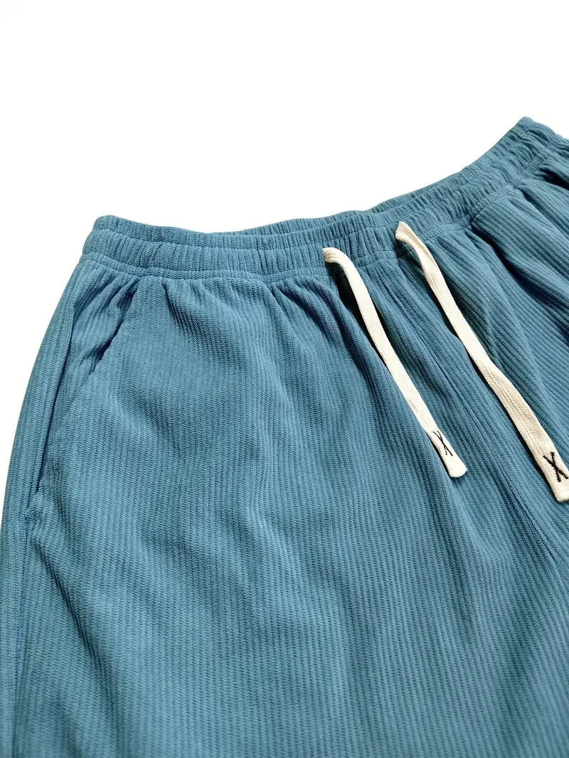 Cordhose mit geradem Schnitt und Tunnelzug für Herren