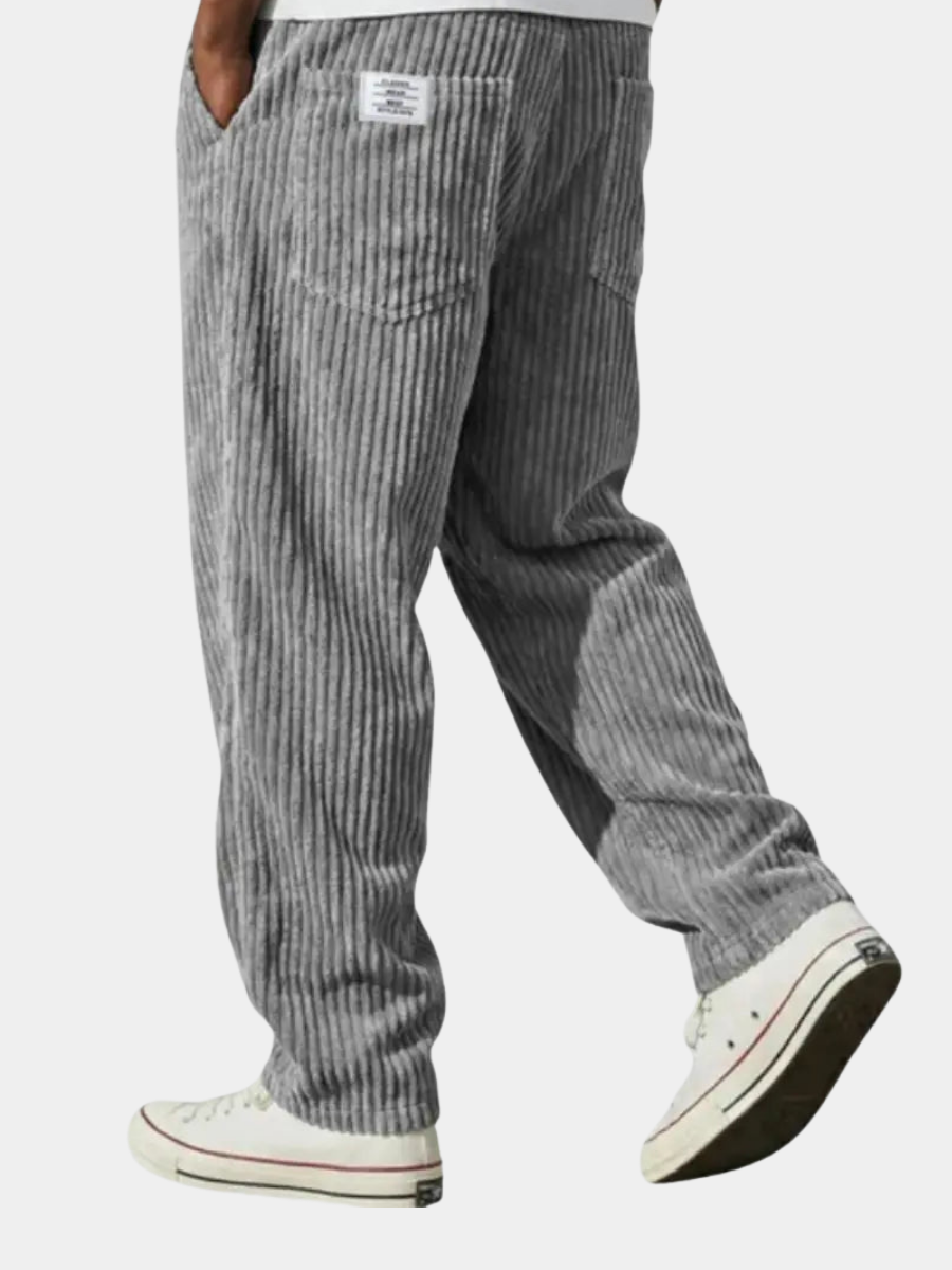 Cordhose mit Rippstruktur und geradem Bein für Herren