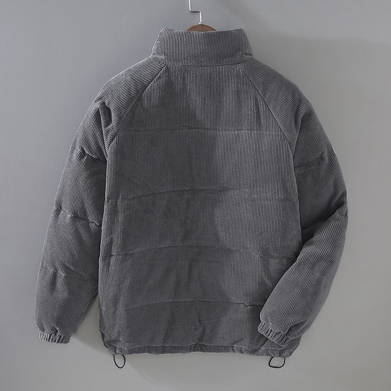 Cordjacke mit Knöpfen und schmalem Schnitt für Herren