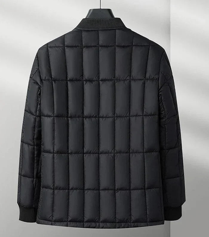 Daunenjacke mit Knopfverschluss und Vordertaschen für Herren
