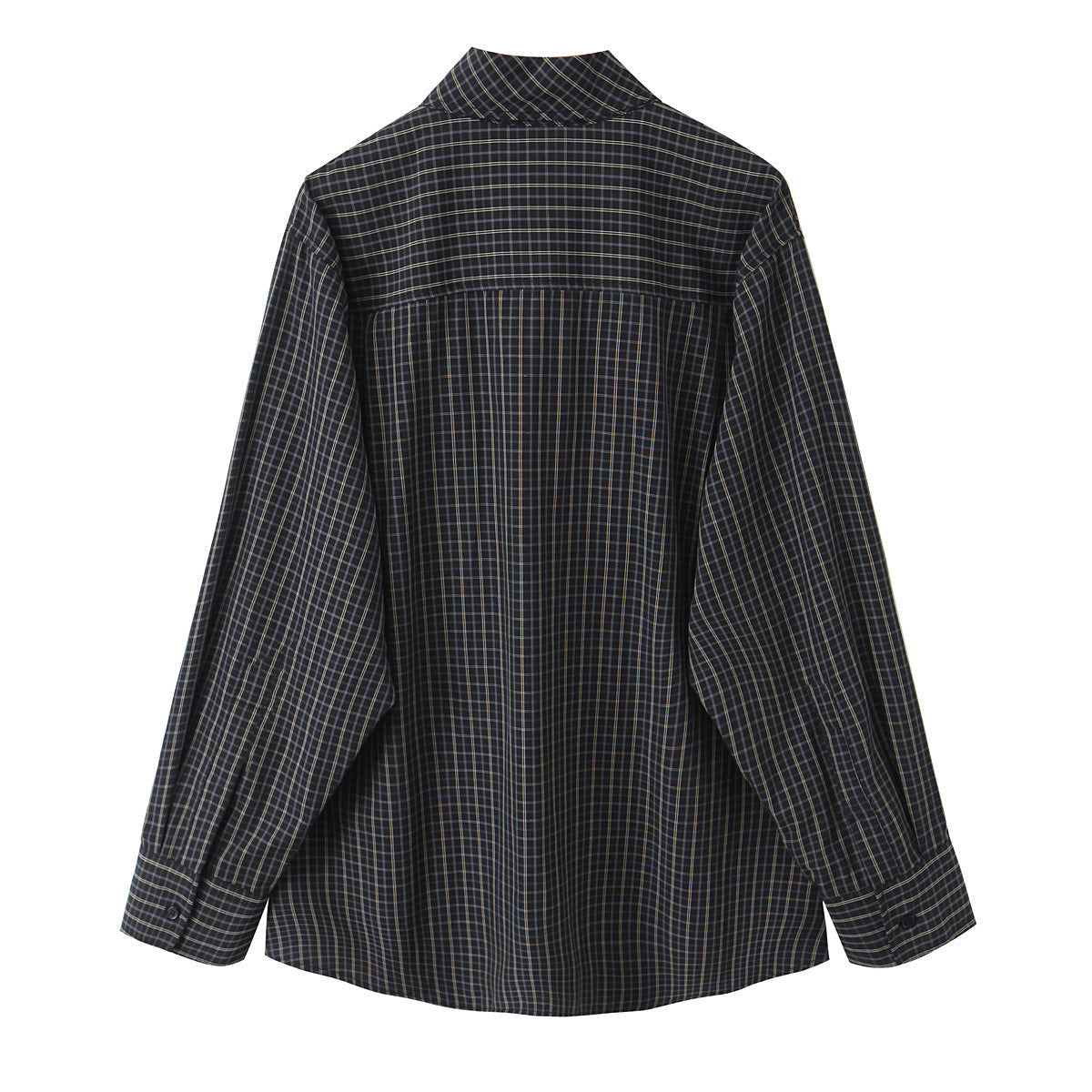 Hemdbluse mit Schleifenkragen und weitem Schnitt für Damen