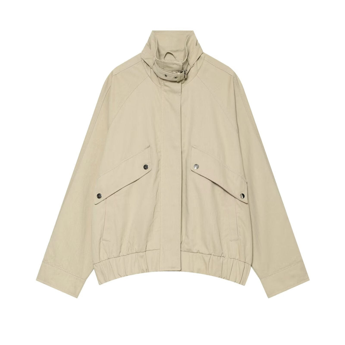 Übergangsjacke mit Stehkragen und Taillenbund für Damen