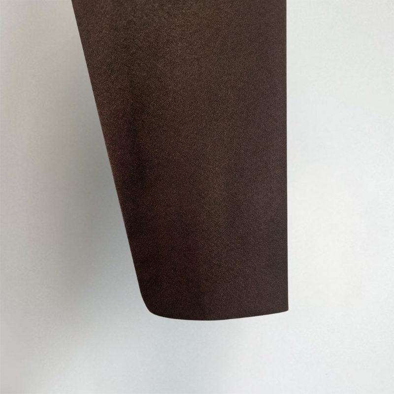 Oversized Shirt-Collar Jacket with Dropped Shoulders - Dark Brown