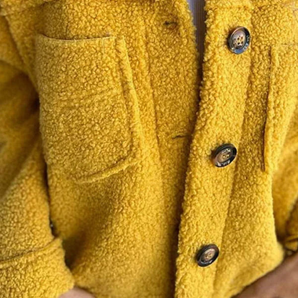 Kurzmantel mit weicher Struktur und Taschen für Damen