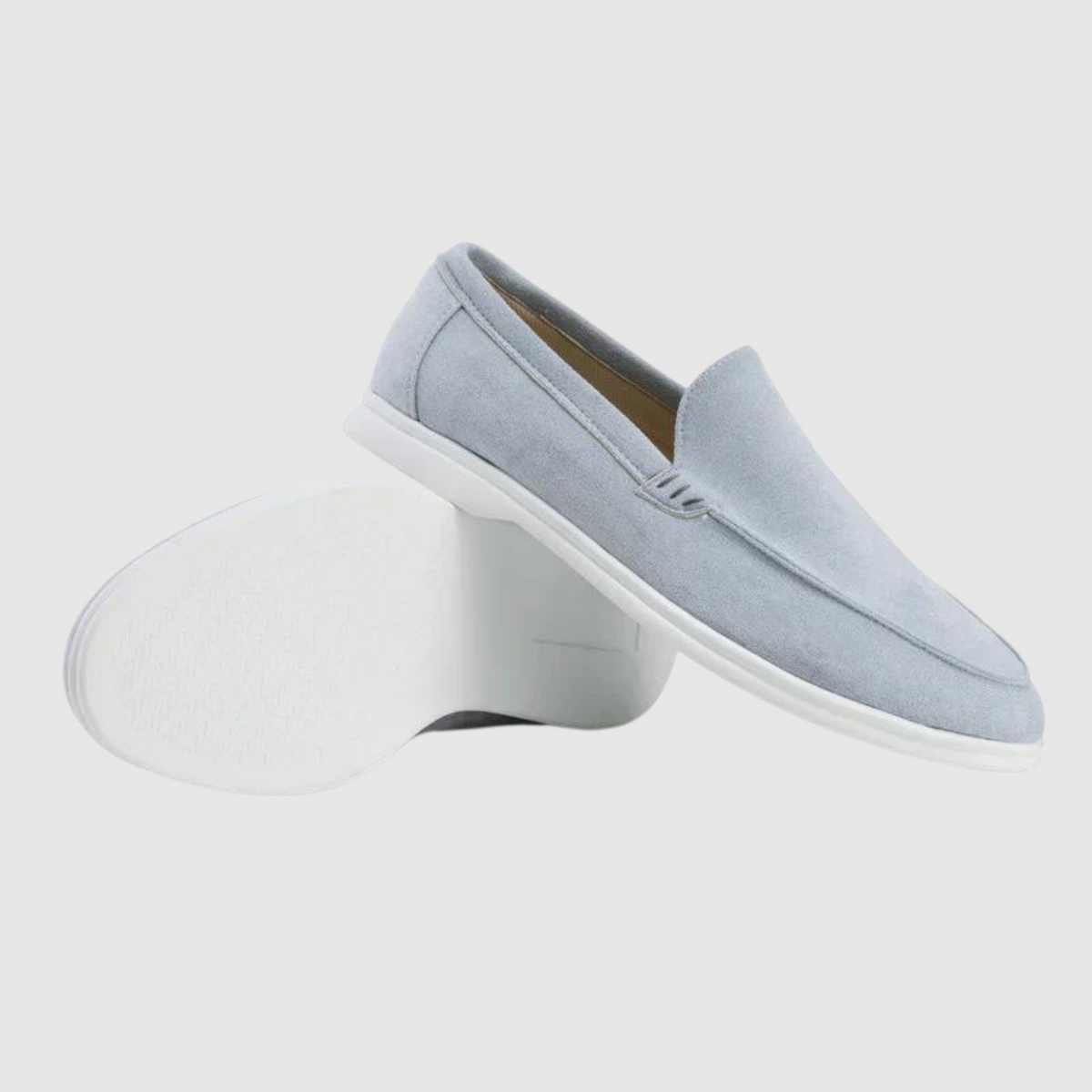 Loafer aus Wildleder mit Gummisohle für Herren