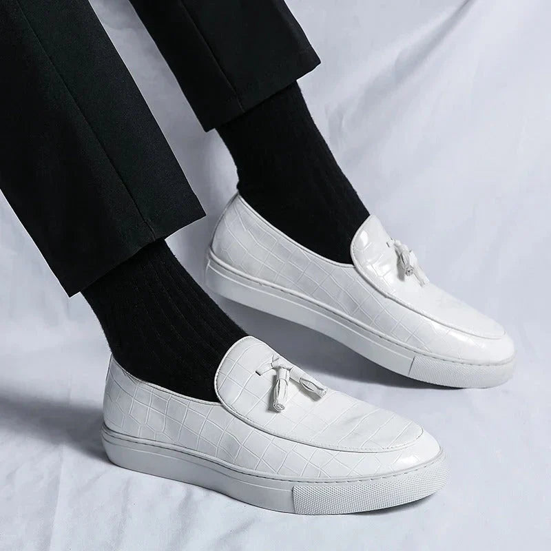 Loafer mit Quasten und Gummisohle für Herren