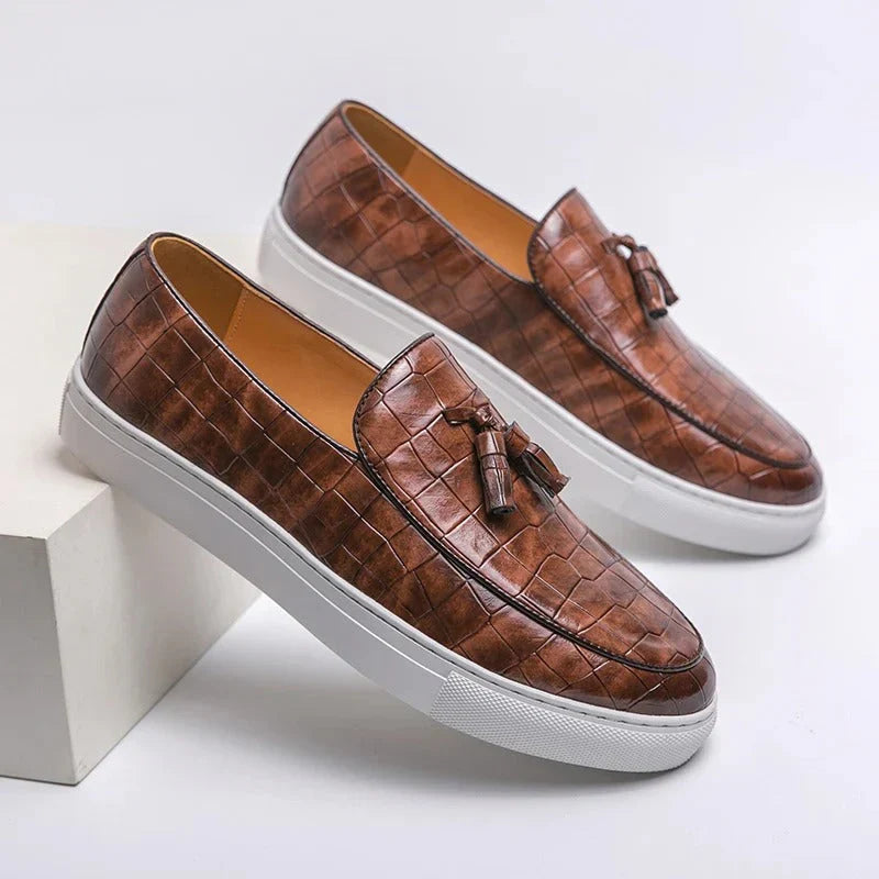Loafer mit Quasten und Gummisohle für Herren