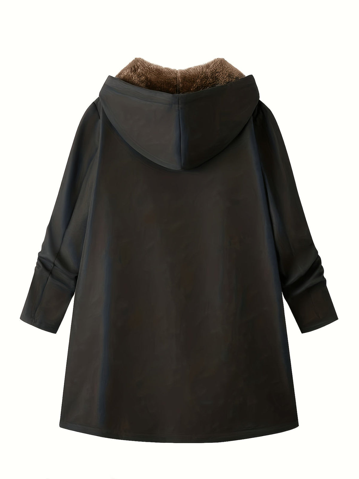 Mantel mit Kapuze und langem Schnitt für Damen