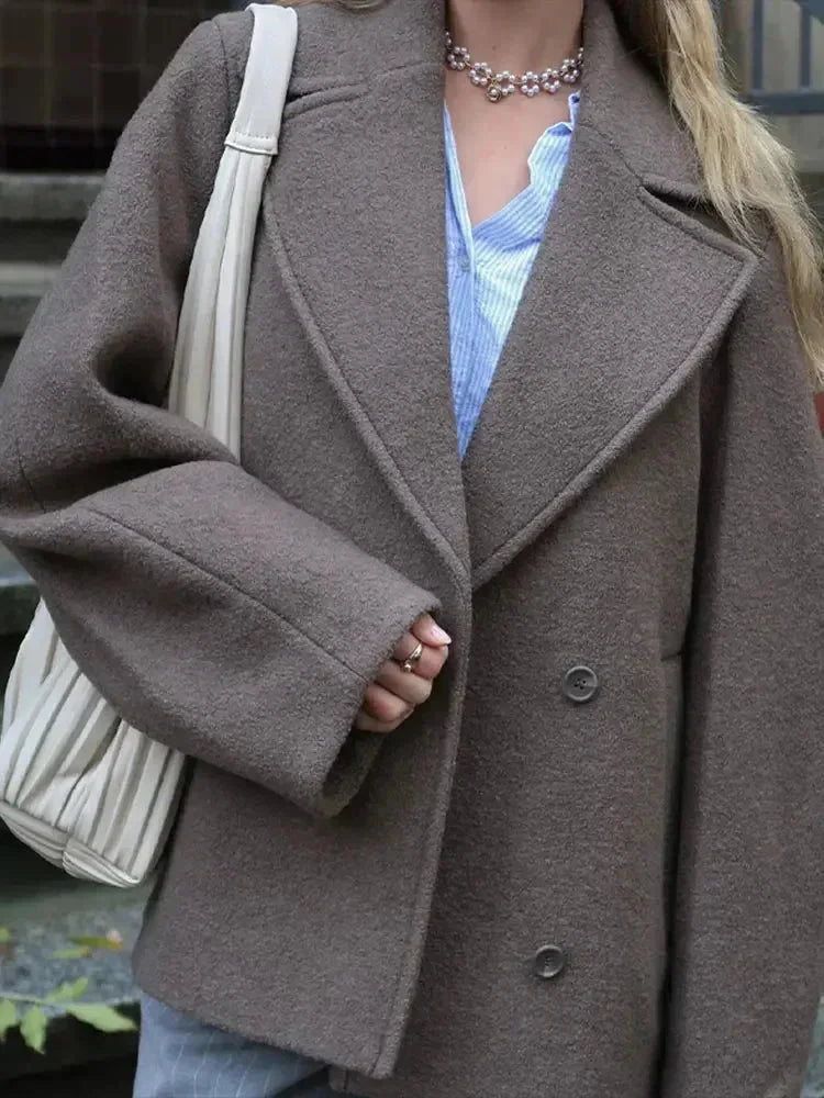 Oversize-Mantel mit Knöpfen für Damen
