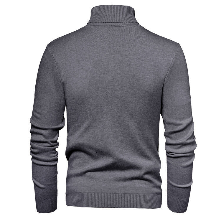 Merino Pullover mit Rollkragen und schmalem Schnitt für Herren