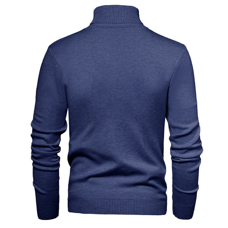 Merino Pullover mit Rollkragen und schmalem Schnitt für Herren