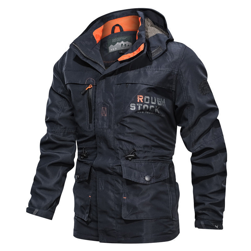 Parka mit Kapuze und Taillenzug für Herren