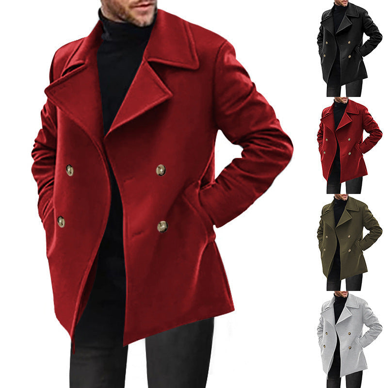 Cabanjacke mit breitem Revers und Taillierung für Herren