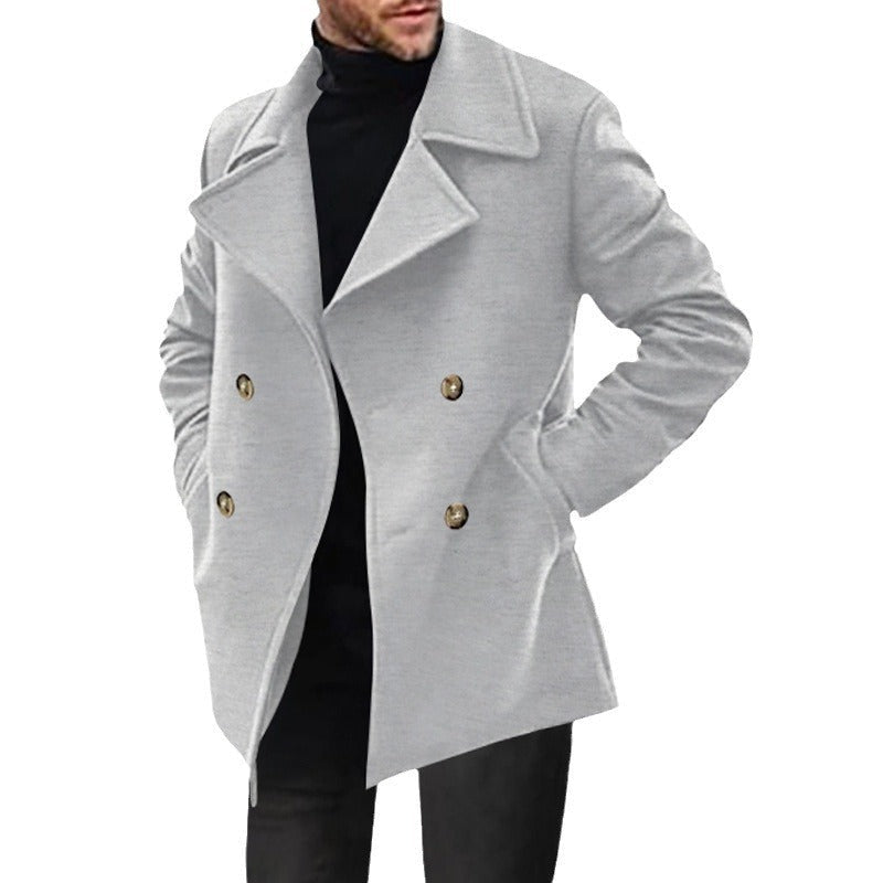 Cabanjacke mit breitem Revers und Taillierung für Herren