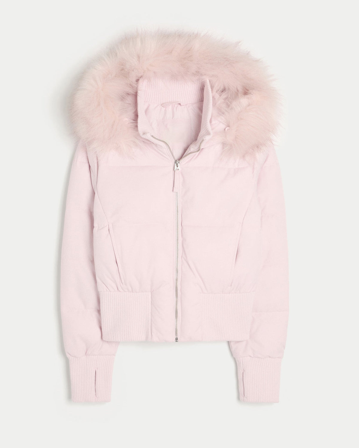 Pufferjacke mit Steppmuster und Kapuze für Damen