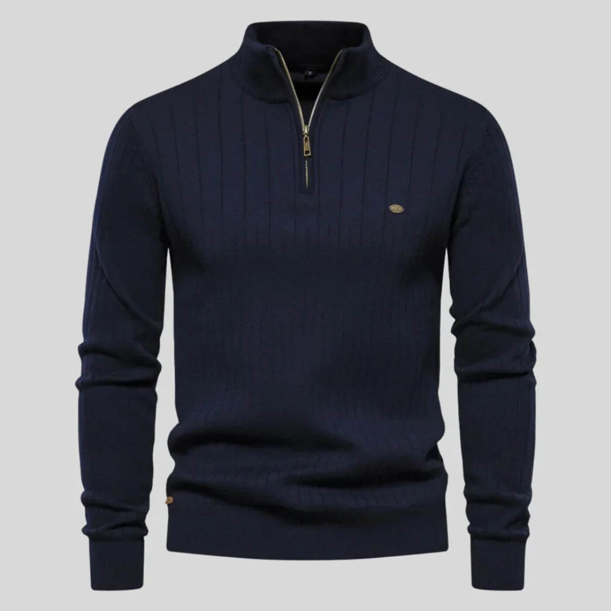 Pullover mit feiner Textur und strukturierter Passform für Herren