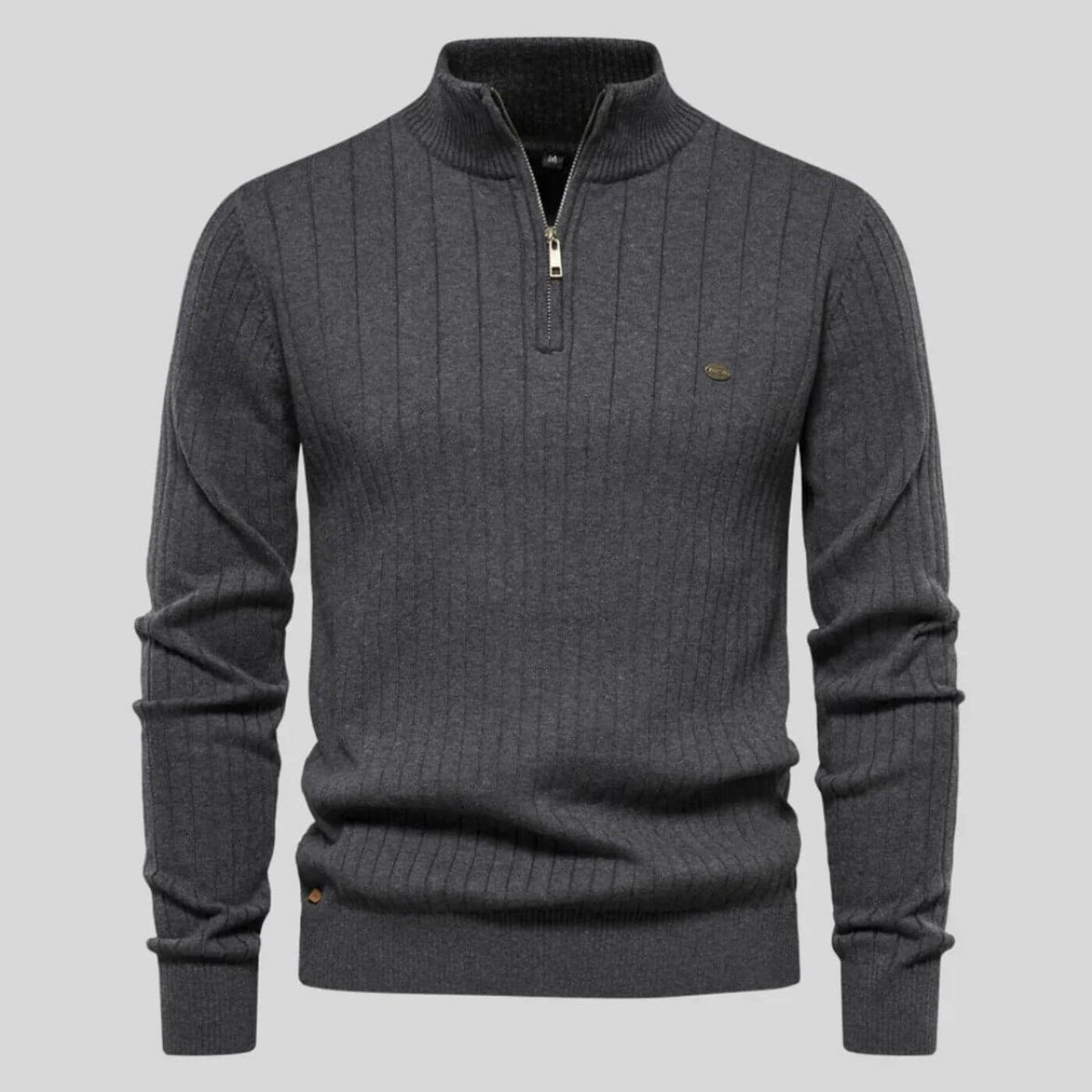 Pullover mit feiner Textur und strukturierter Passform für Herren