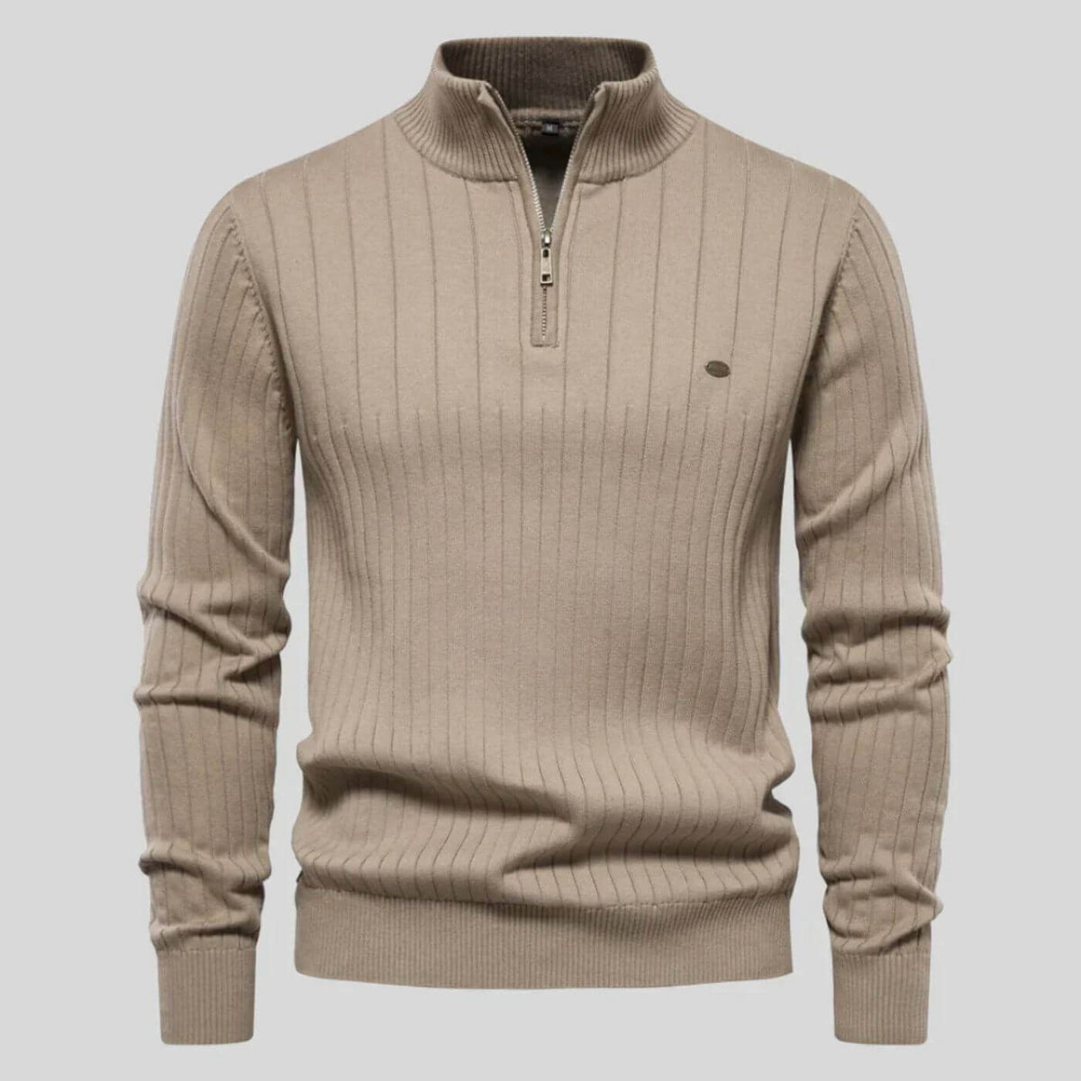 Pullover mit feiner Textur und strukturierter Passform für Herren