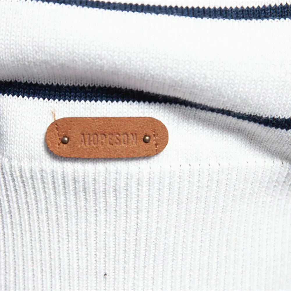 Pullover mit Feinstrick und Rippbündchen für Herren