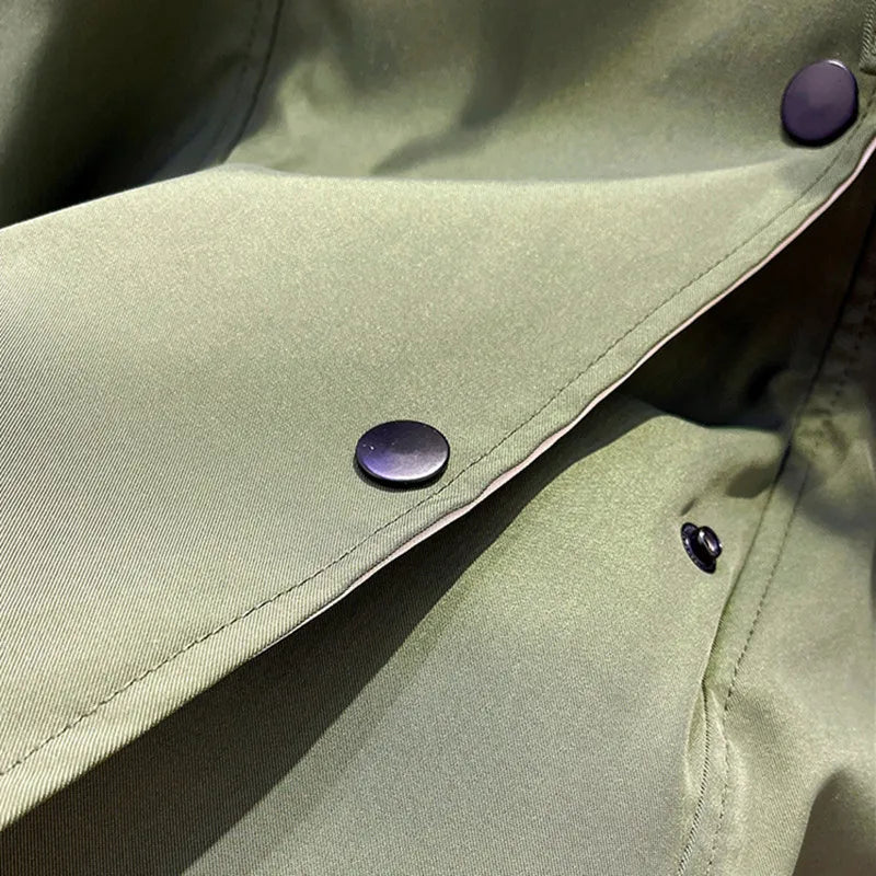 Übergangsjacke mit Kapuze und Taillenkordelzug für Damen