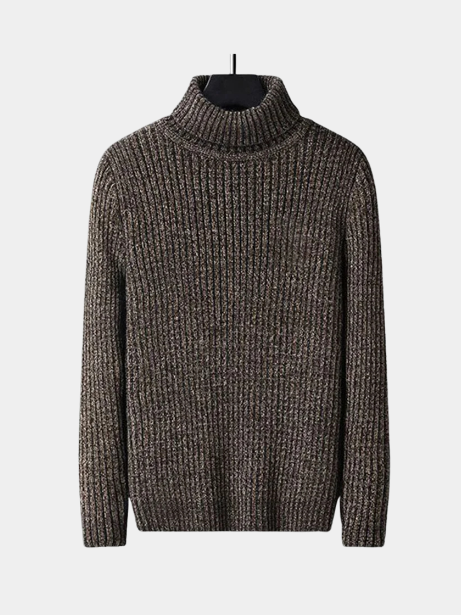 Rollkragenpullover mit Rippstrick, schmal geschnitten für Herren