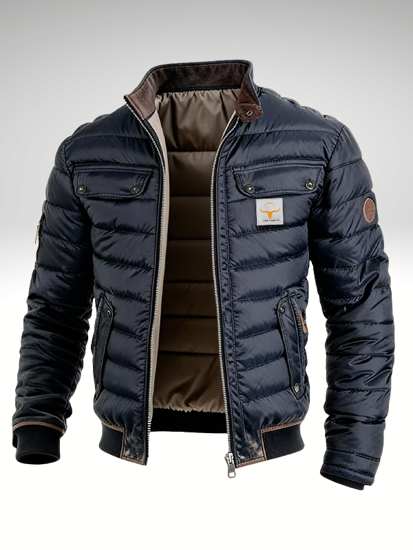 Steppjacke mit Taschen und bequemer Passform für Herren