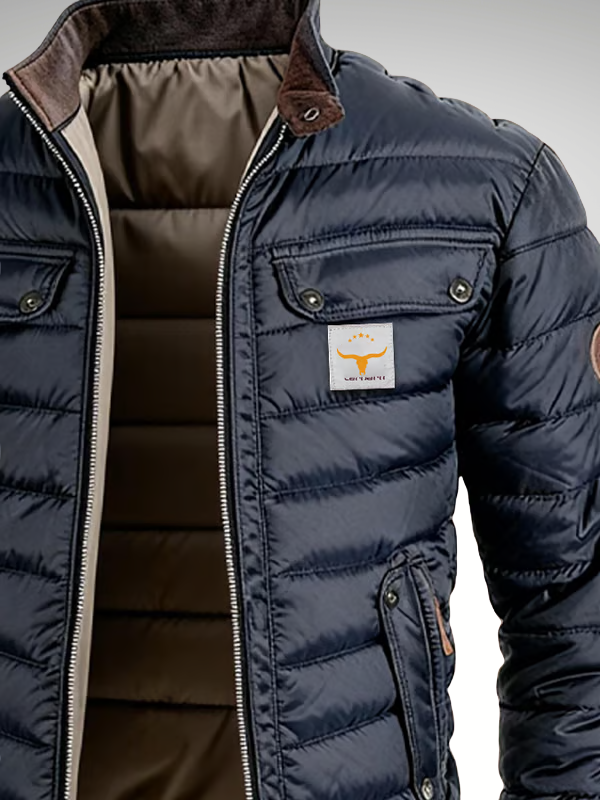 Steppjacke mit Taschen und bequemer Passform für Herren