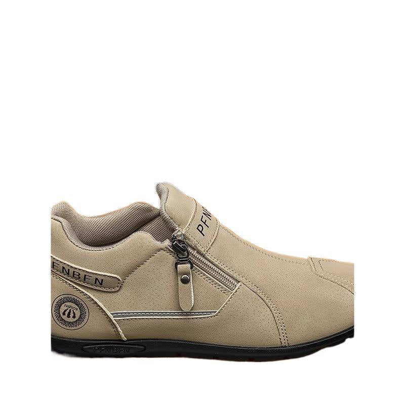 Stiefeletten mit Reißverschluss und Gummisohle für Herren