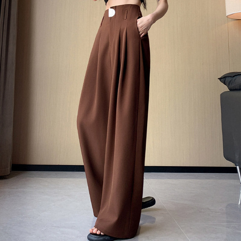 Stoffhose mit hoher Taille und elegantem Schnitt für Damen