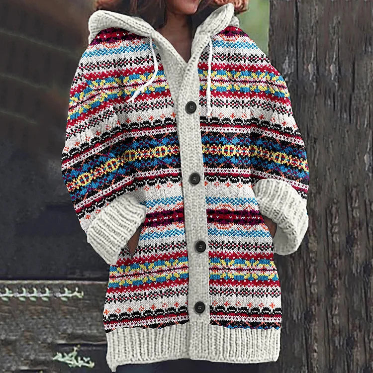 Strickjacke aus Wolle mit normaler Passform für Damen