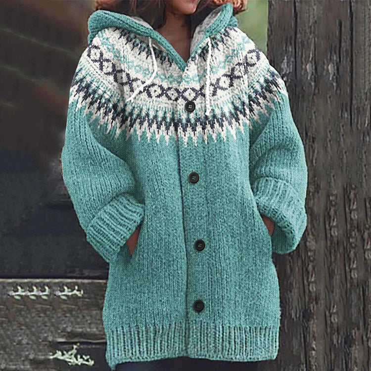 Strickjacke aus Wolle mit normaler Passform für Damen