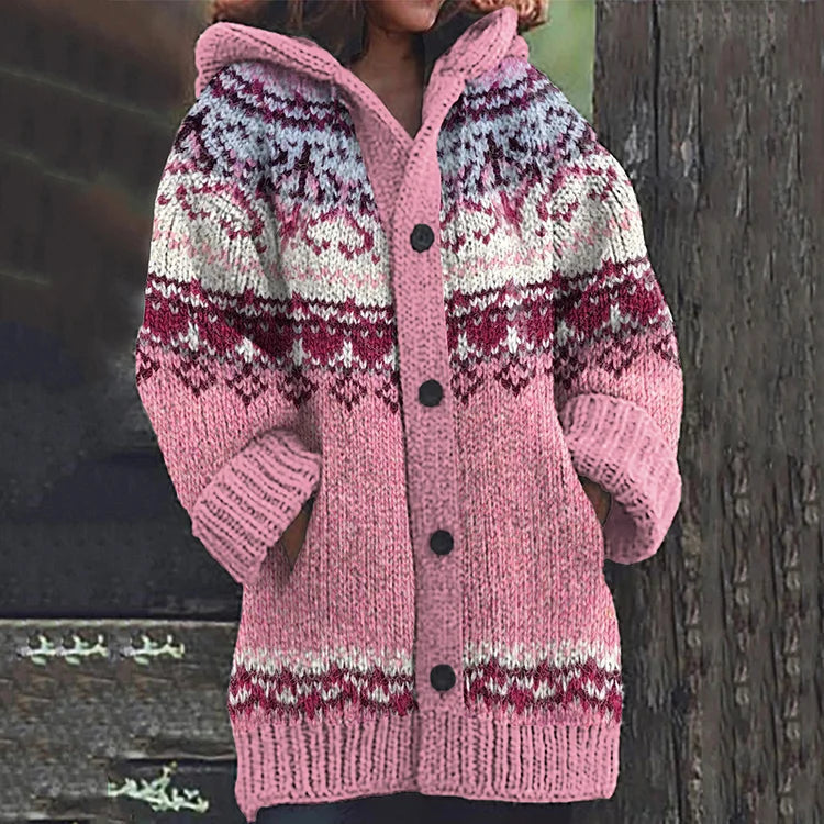 Strickjacke aus Wolle mit normaler Passform für Damen