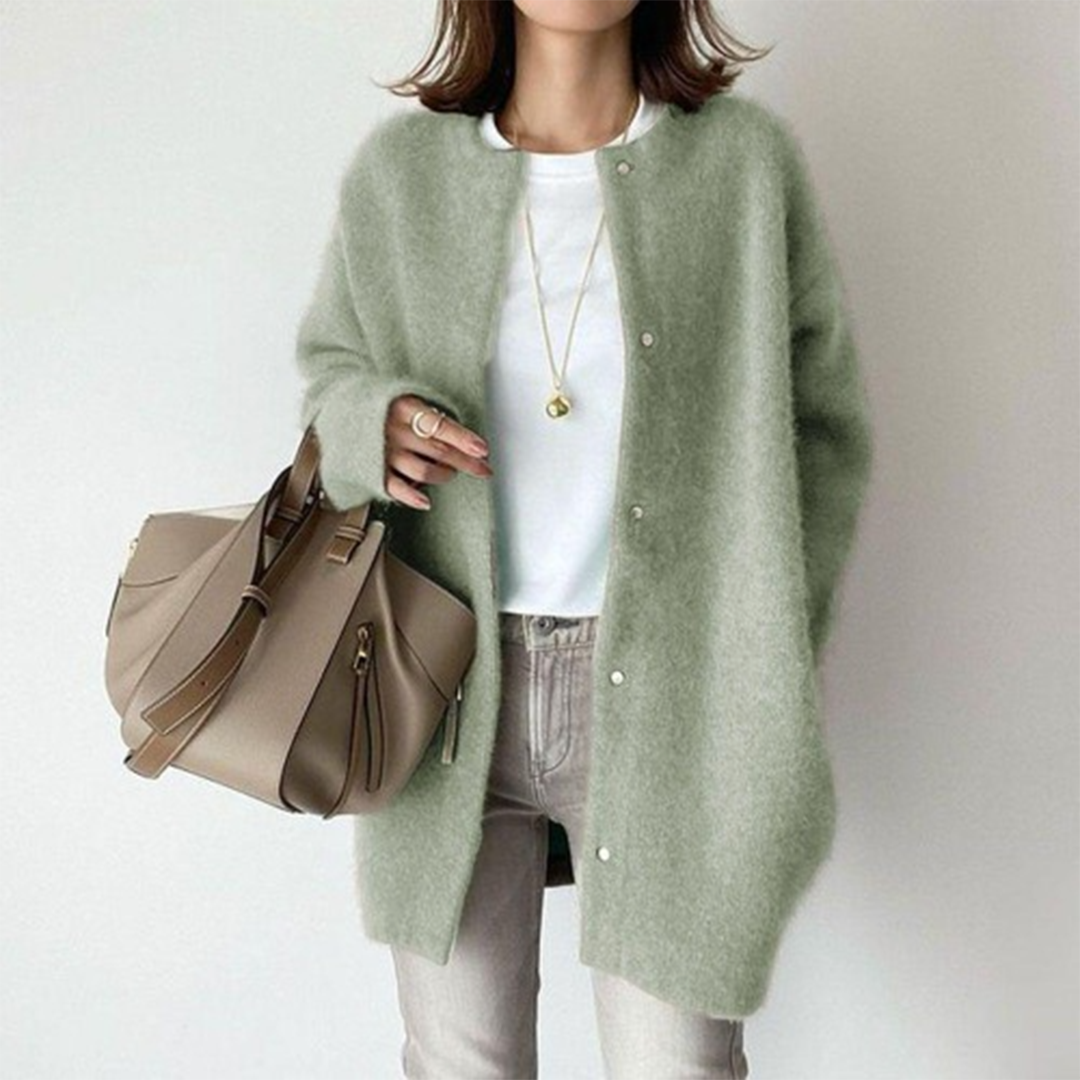 Strickjacke mit Seitentaschen für Damen