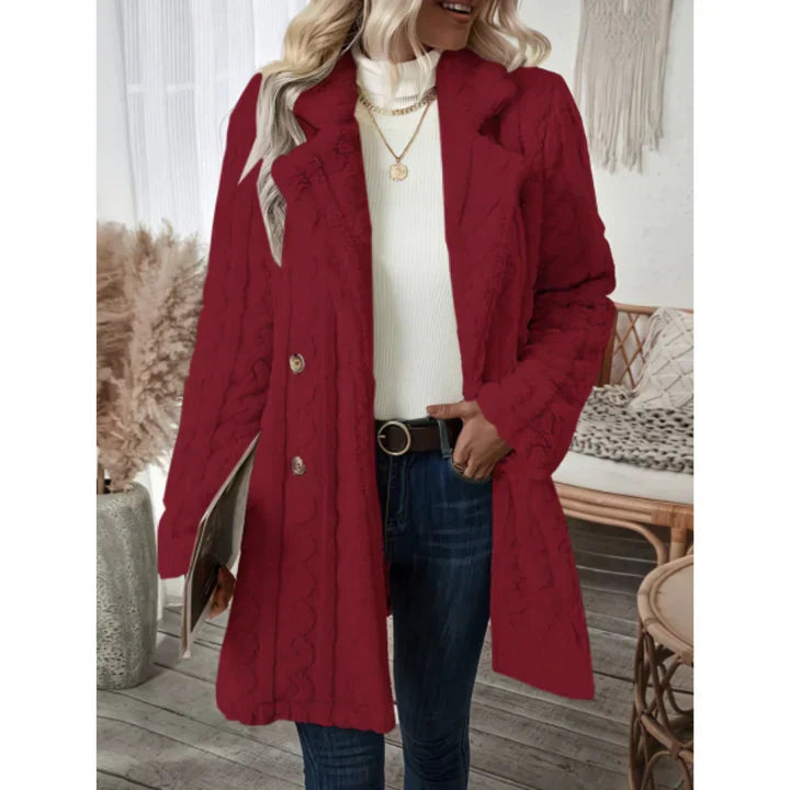 Strickmantel mit femininem Schnitt für Damen