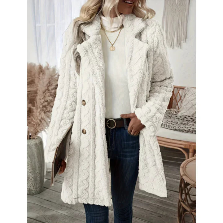 Strickmantel mit femininem Schnitt für Damen