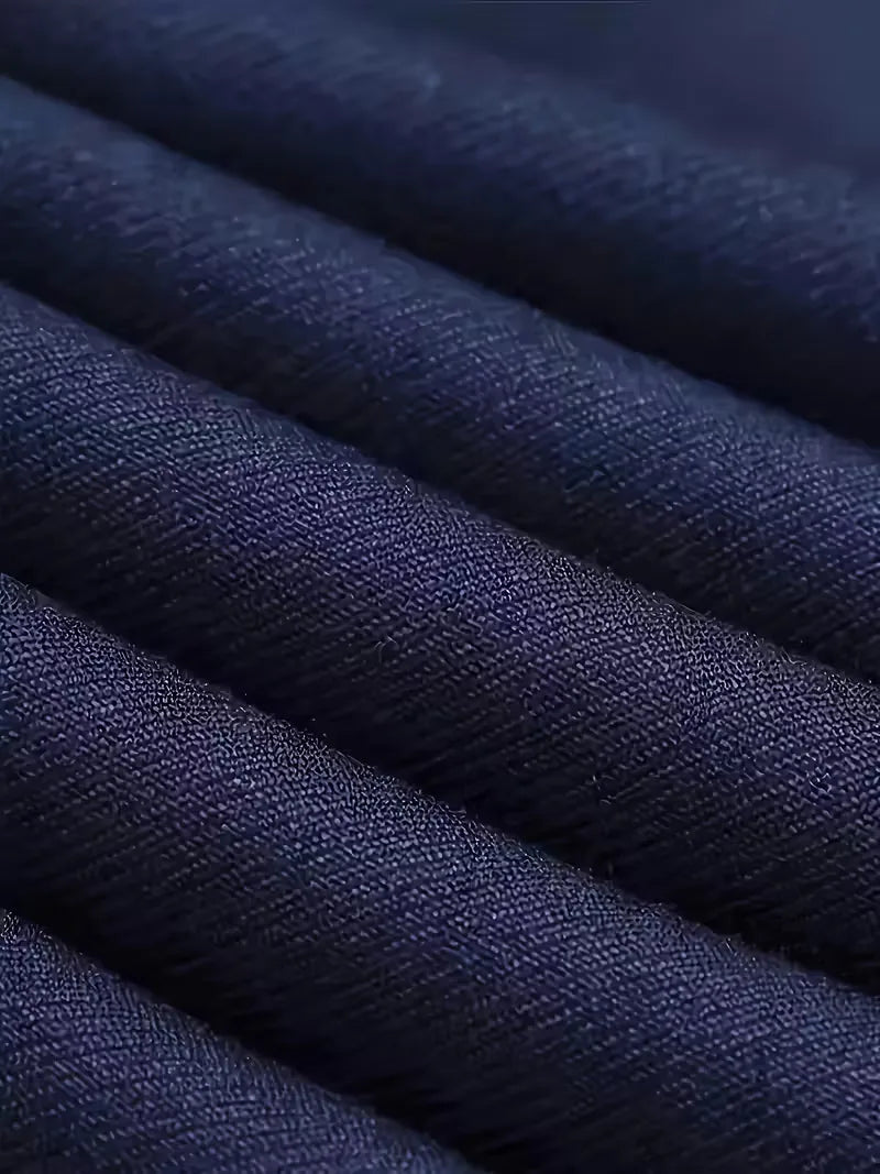 Three-Piece Suit with Double-Breasted Waistcoat - Navy Blue