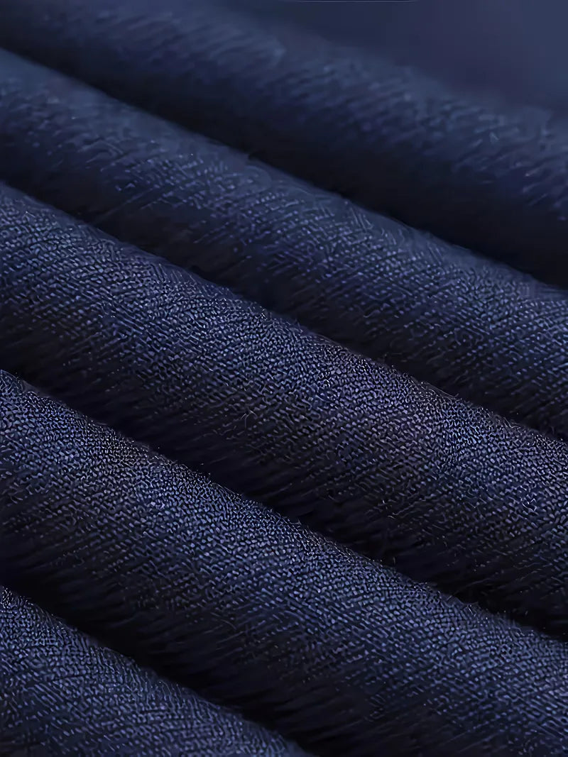 Three-Piece Suit with Double-Breasted Waistcoat - Navy Blue