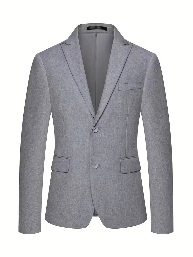 Three-Piece Suit with Double-Breasted Waistcoat - Grey