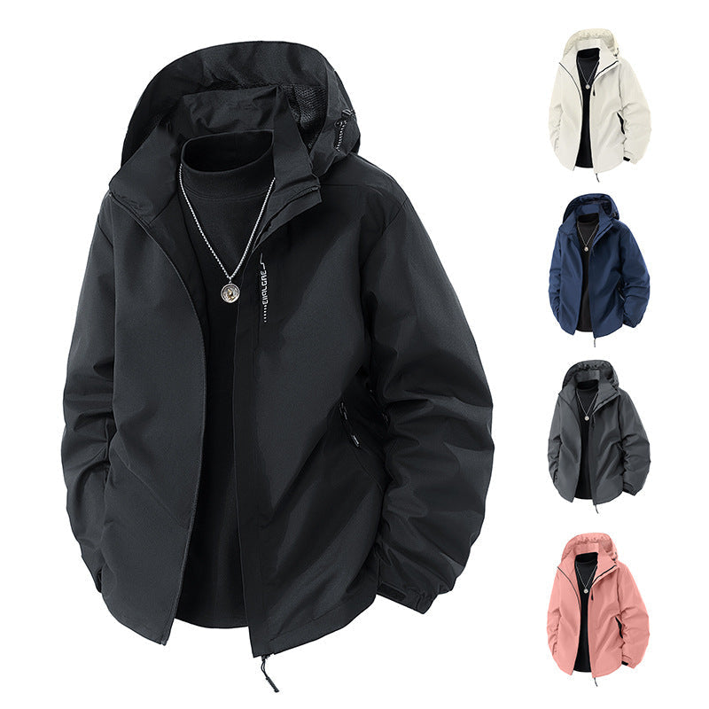 Übergangsjacke mit Kapuze und Meshfutter für Herren