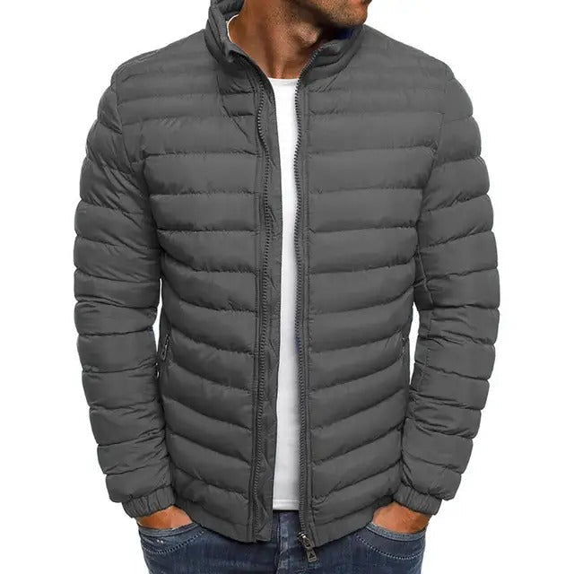 Übergangsjacke mit schlankem Schnitt für Herren - Grau