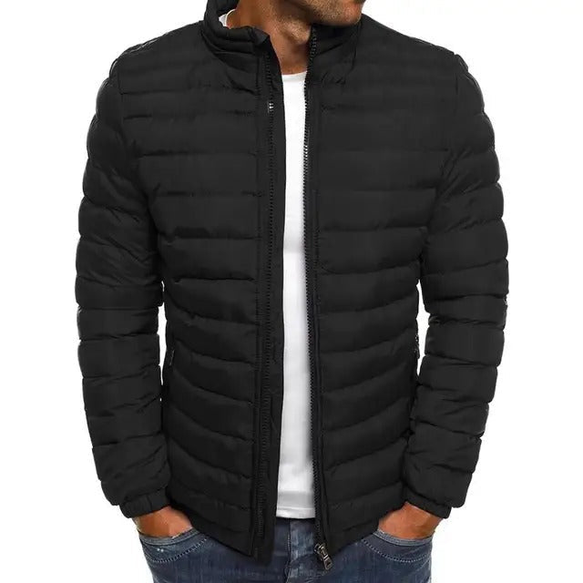 Übergangsjacke mit schlankem Schnitt für Herren - Schwarz