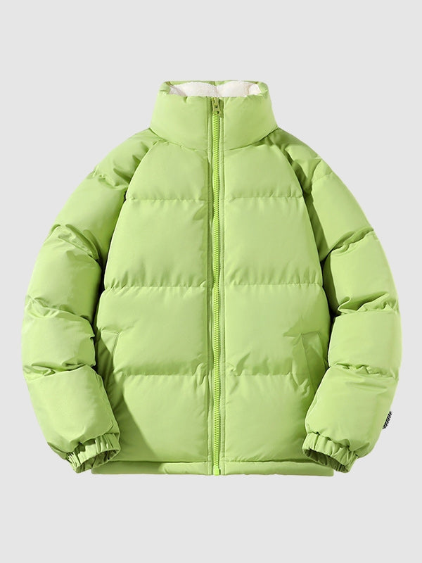 Winterjacke Herren mit Fleecefutter, wasserdicht und hüftlang