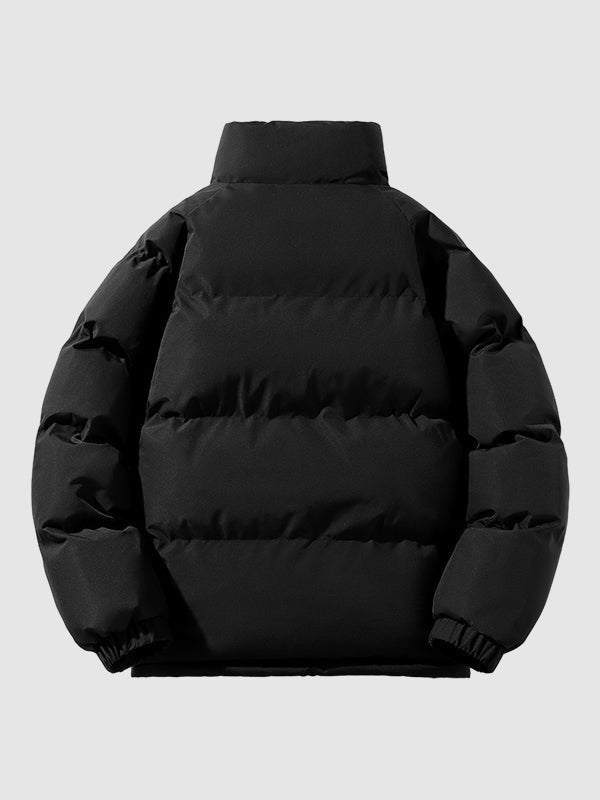 Winterjacke Herren mit Fleecefutter, wasserdicht und hüftlang