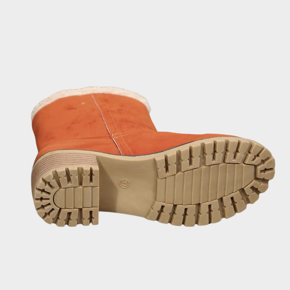 Winterstiefel mit Mittelabsatz und Fütterung für Damen